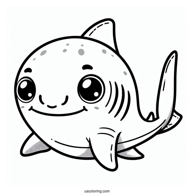 Mr. Hammerhead Shark Coloring Page For Kids