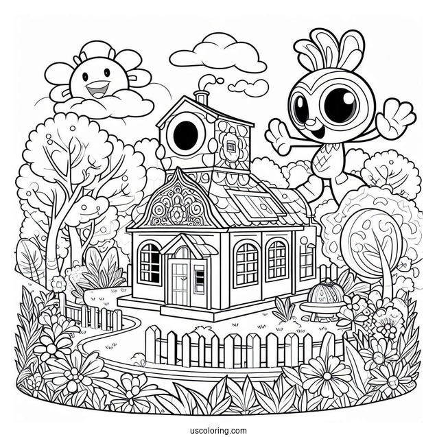 Rio Nico On A Park Coloring Page For Preschoolers