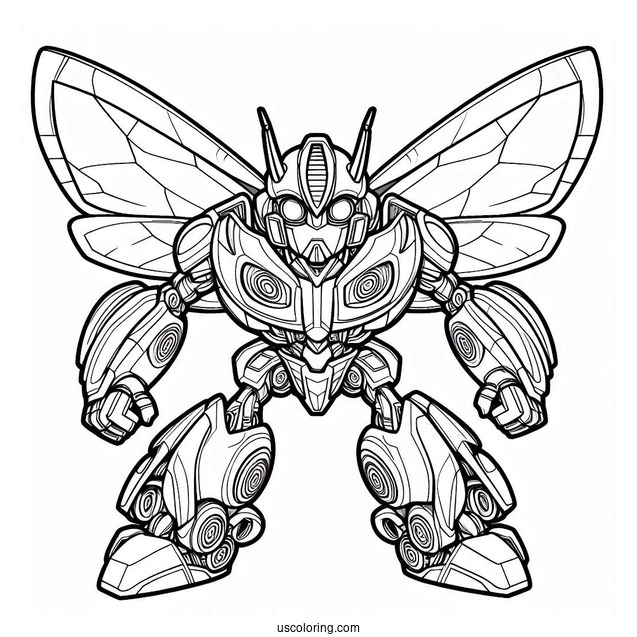 Detailed Bumblebee Coloring Page And Optimus Prime