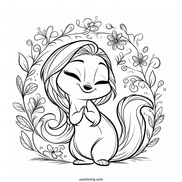 Coloring Sheet Of Pascal From Frozen