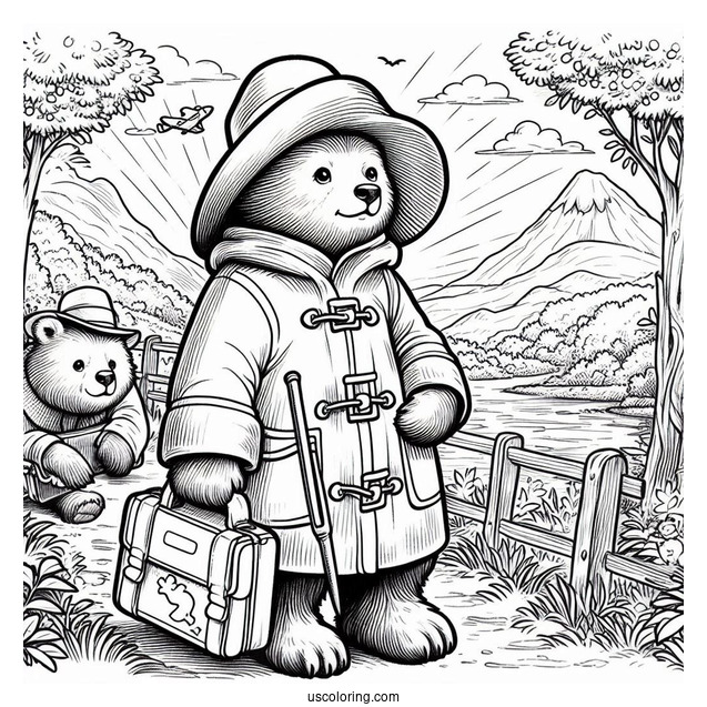 The Adventures of Paddington Bear Coloring Page