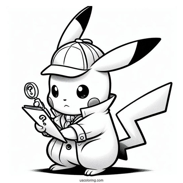 Detective Pikachu Examining Clue