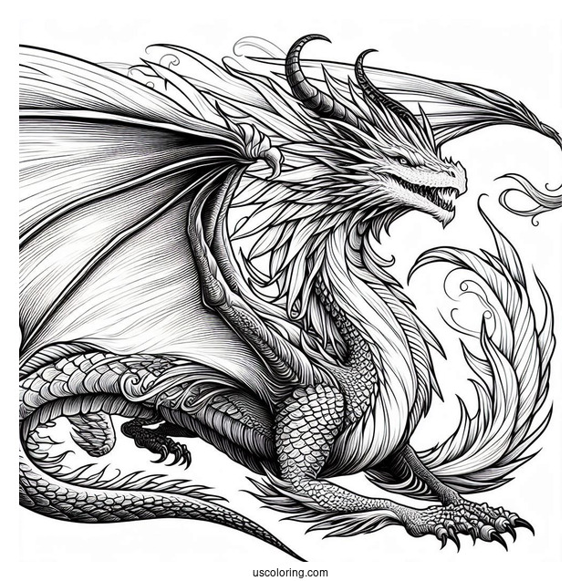 Close Up Of Majestic Dragon