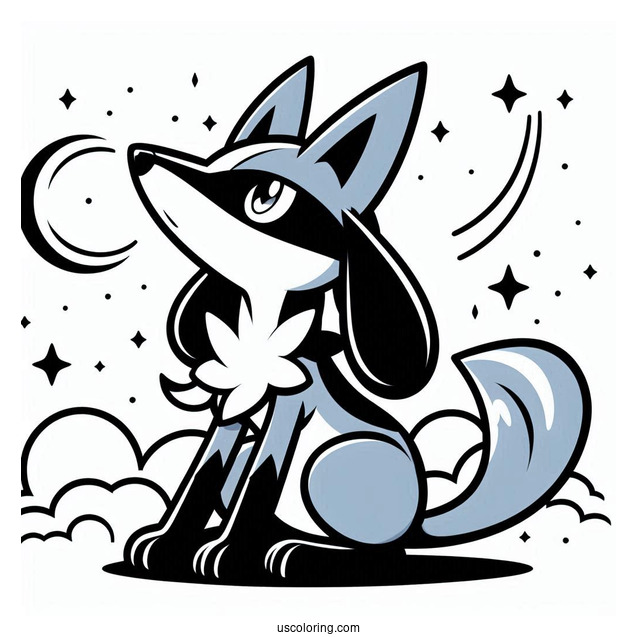 Lucario Pokemon To Color