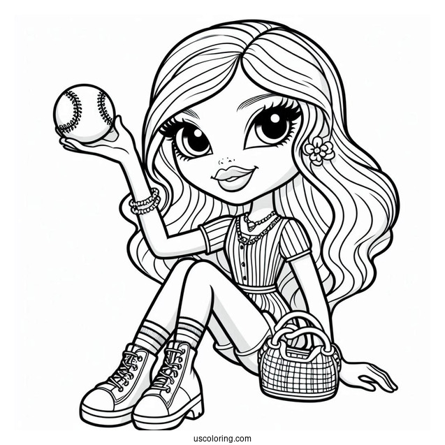 Bratz Phoebe Playing Baseball