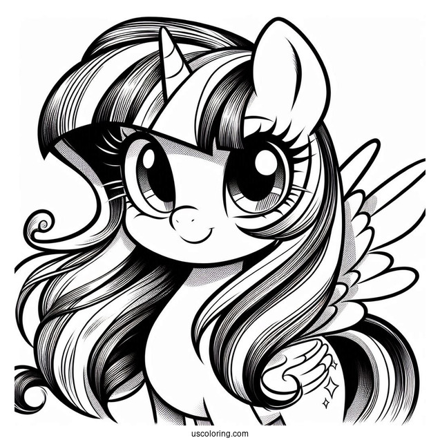 Smiling Twilight Sparkle from My Little Pony