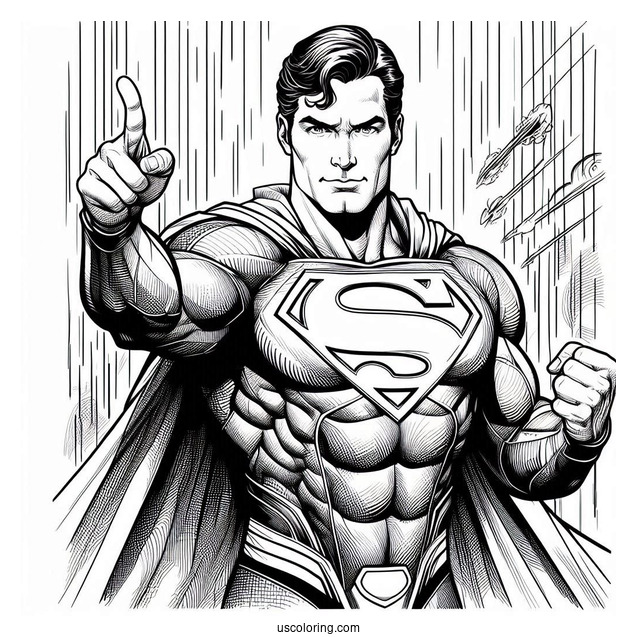 Man Of Steel Coloring Page