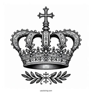 St Edward_s Crown Coloring Page