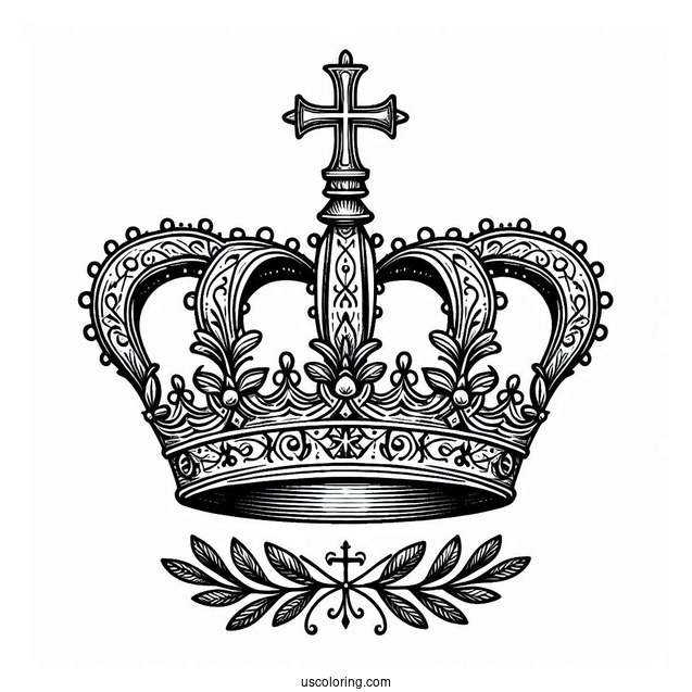 St Edward_s Crown Coloring Page