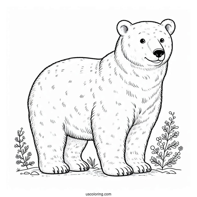 Polar Bear Standing Up