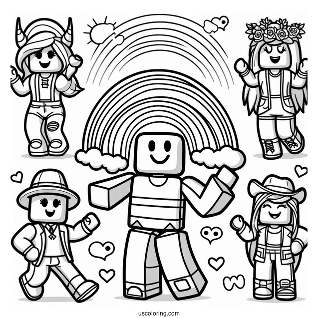 Roblox Rainbow Friends Coloring Page