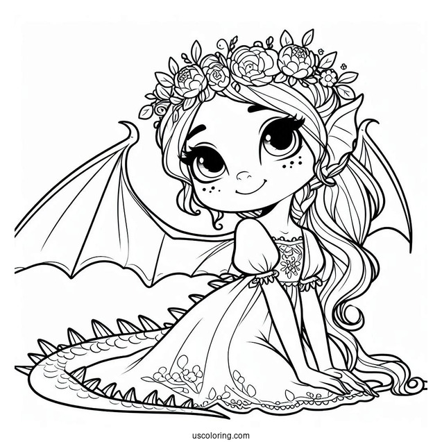 Girl Dragon From Shrek To Color