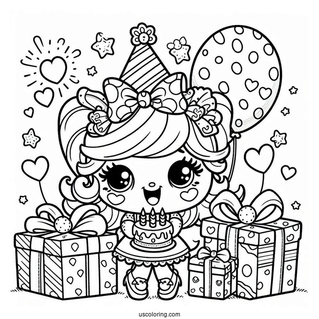 Birthday Betty Shopkins With Presents