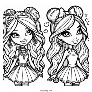 Detailed Bratz Coloring Page