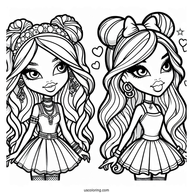 Detailed Bratz Coloring Page