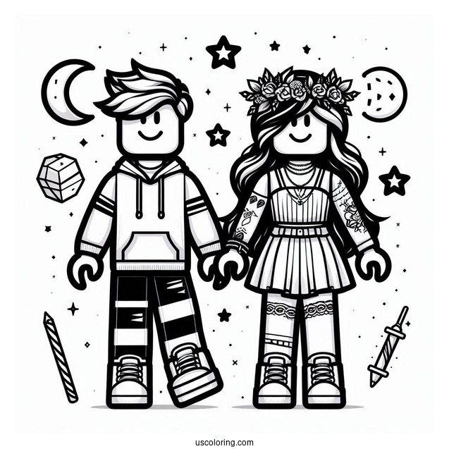 Detailed Roblox Characters To Color
