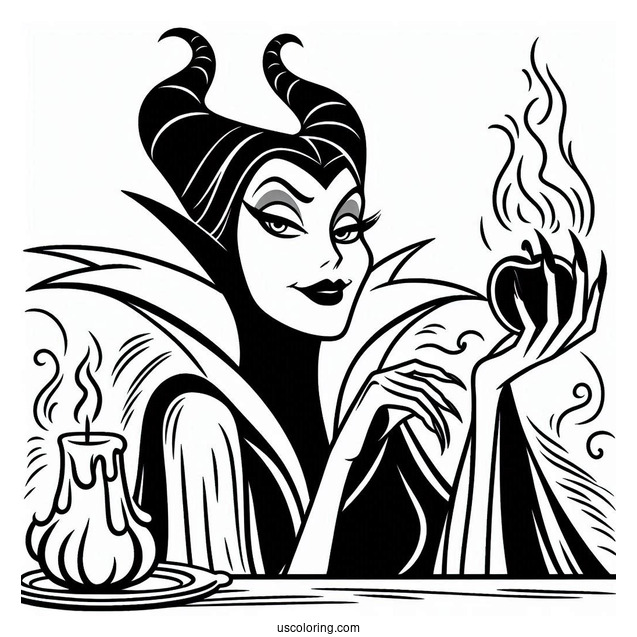 Maleficent From Sleeping Beauty Coloring Page