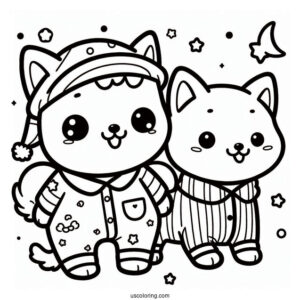 Kawaii Shiba Inu In Pajamas