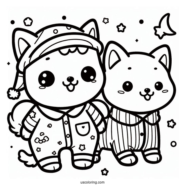 Kawaii Shiba Inu In Pajamas