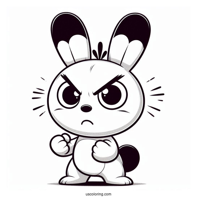 Sprunki Coloring Page Of Angry Raddy