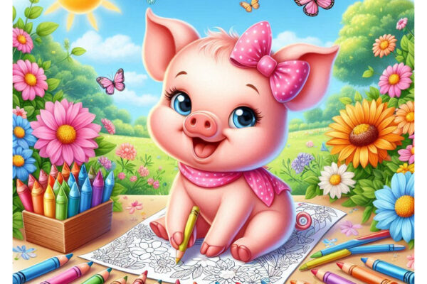 Piglet Coloring Pages Featured Image