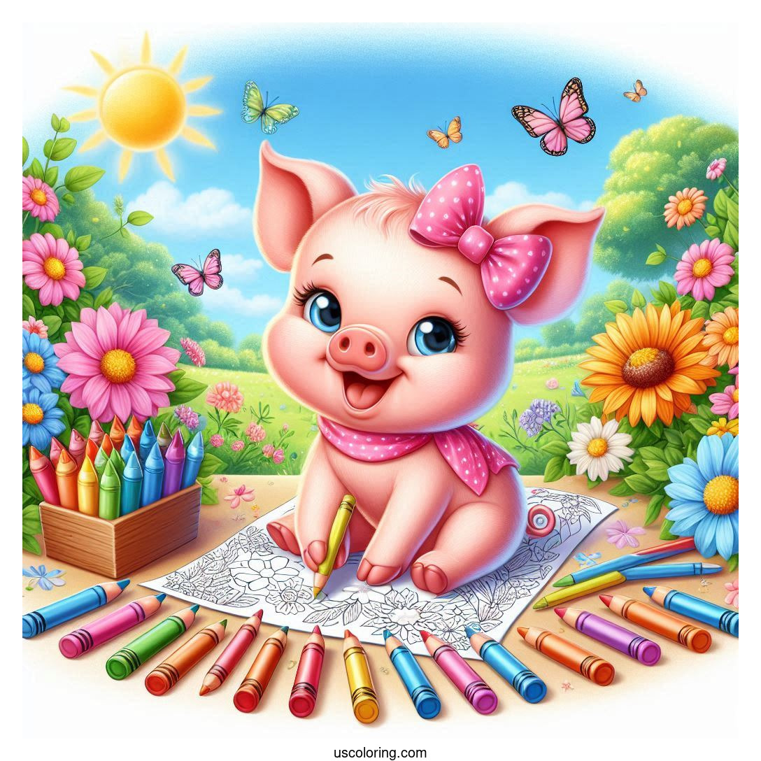 Piglet Coloring Pages Featured Image