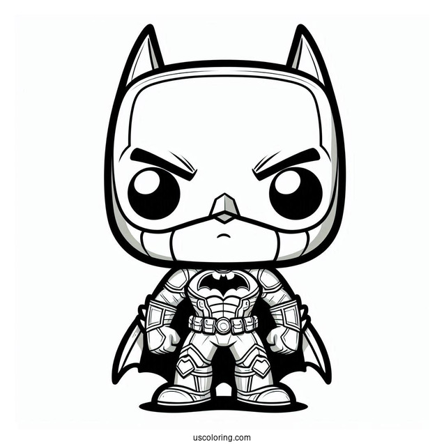 Cute Funko Pop Coloring Sheet