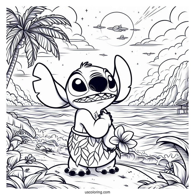 Lilo And Stitch David Kawena Standing By The Sea