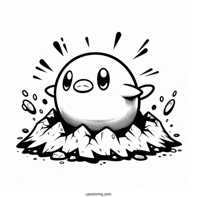 Dugtrio Emerging From Ground