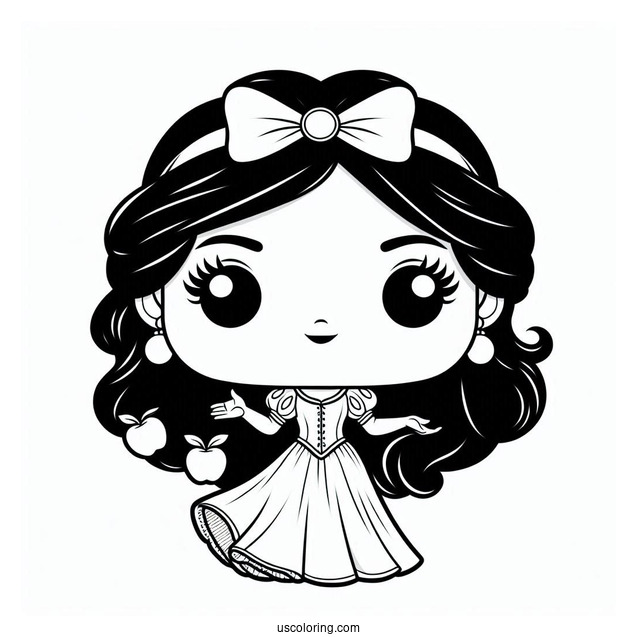 Funko Pop Snow White Coloring Sheet