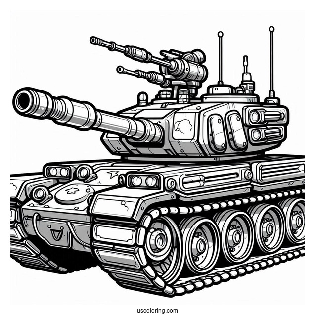 Cartoon Military Tank