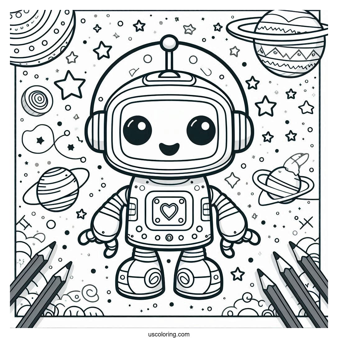 R2D2 Coloring Pages Featured Image