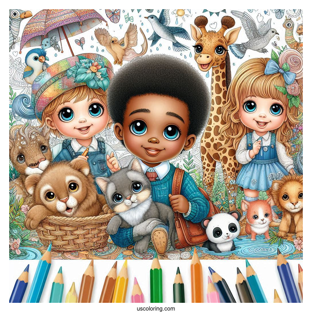 Precious Moments Coloring Pages Featured Image