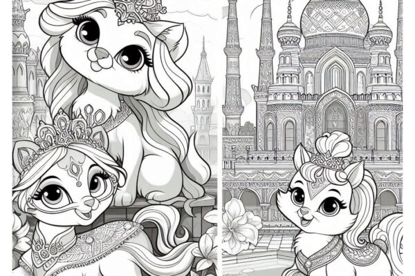 Palace Pets Coloring Pages Featured Image_