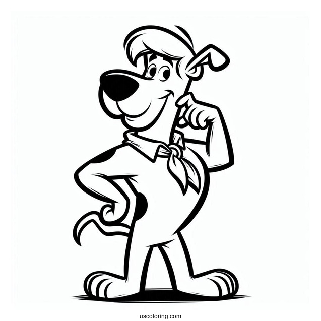 Fred Character Coloring Sheet