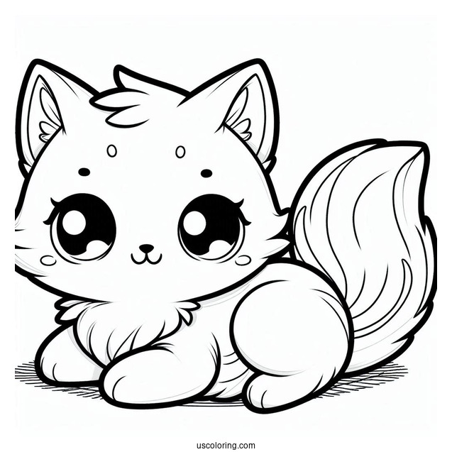 Cool Cat Dubbing Coloring Sheet