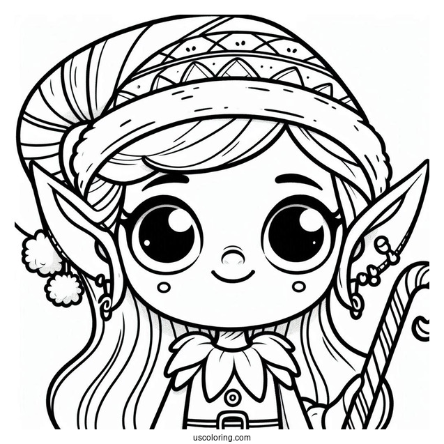 Lego Elf Coloring Picture For Kids