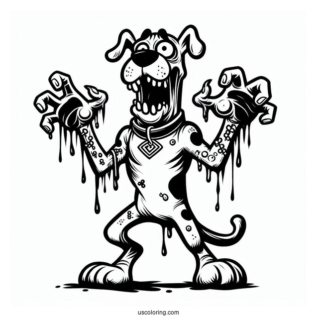 Zombie Monster From Scooby-Doo To Color
