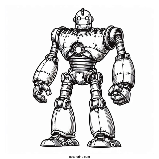 The Iron Giant Robot Coloring Page
