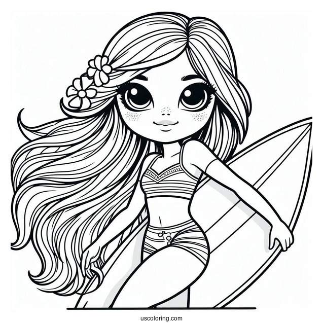 Surfer Babe From Athletic Club