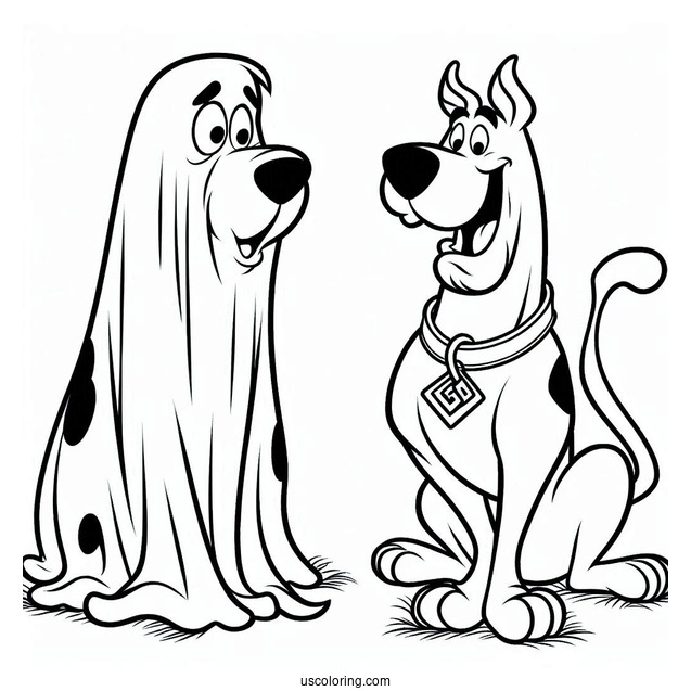 Scooby-Doo Pretending To Be a Ghost