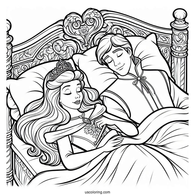 Sleeping Beauty And Prince Phillip To Color