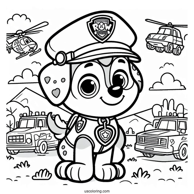 Cute Coloring Page Of Rocky