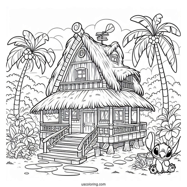 Lilo_s House Coloring Picture