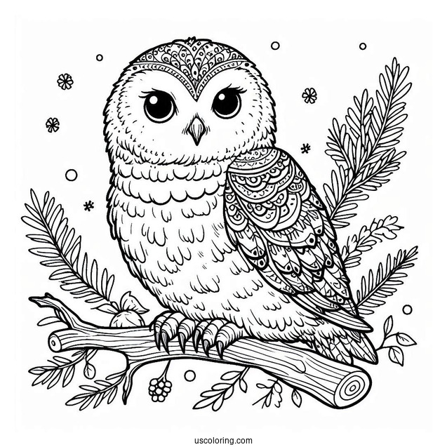 Hedwig The Snowy Owl To Color From Harry Potter