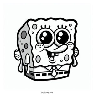 Fish Character From SpongeBob Tv Show To Color
