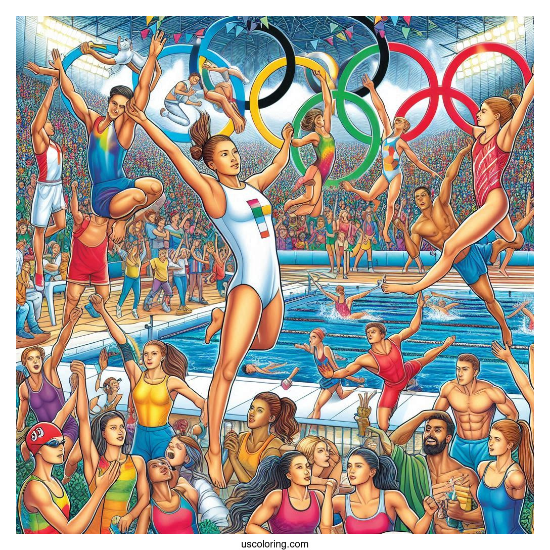 Olympics Coloring Pages Featured Image