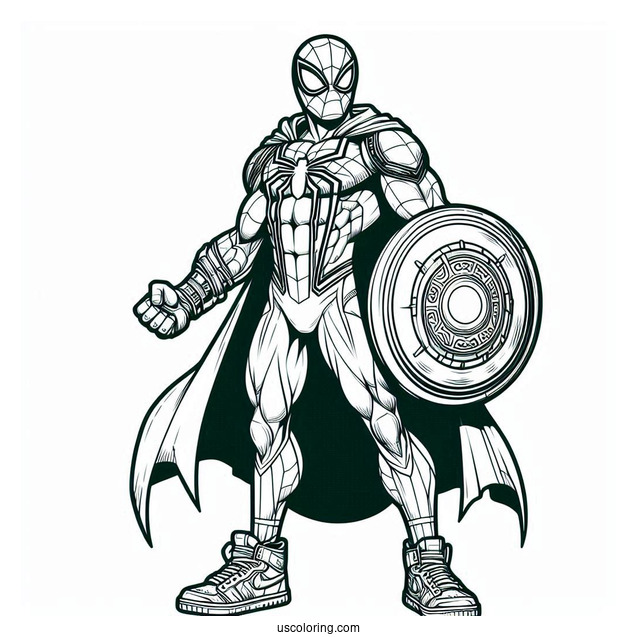 Hulk And Spider Man Coloring Page