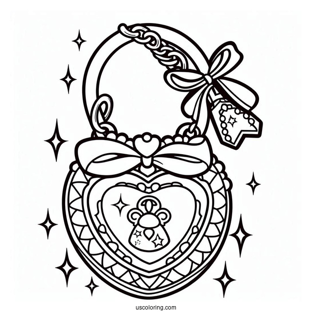 Polly Pocket Coloring Page Of Locket