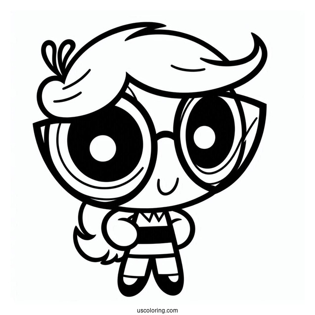 Professor Utonium Character Coloring Sheet